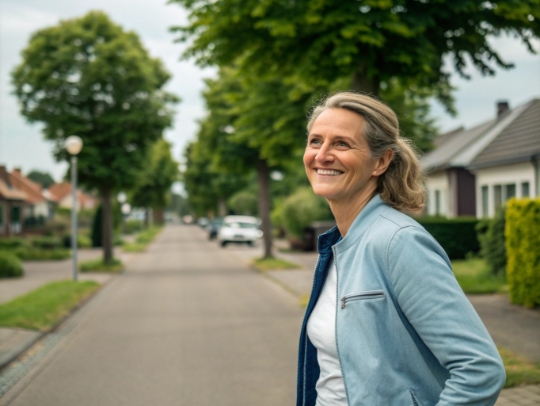 Eine lächelnde Haushaltshilfe der Alltagsfeen in Kaarst.