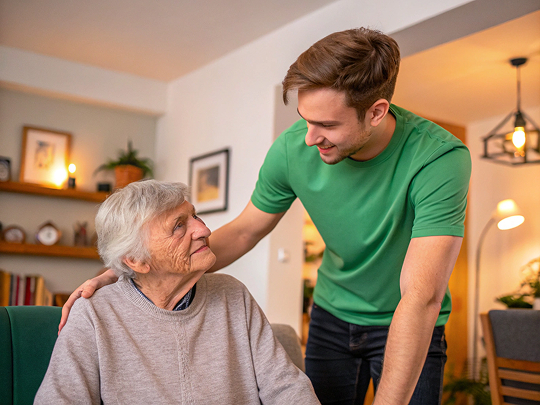 Alltagsfee unterstützt Senior in Bielefeld zuhause