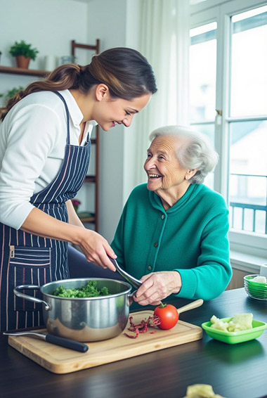 Alltagshilfe Borgentreich begleitet Senior im Alltag