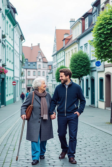 Respektvolle Alltagsunterstützung in den Gassen von Monschau