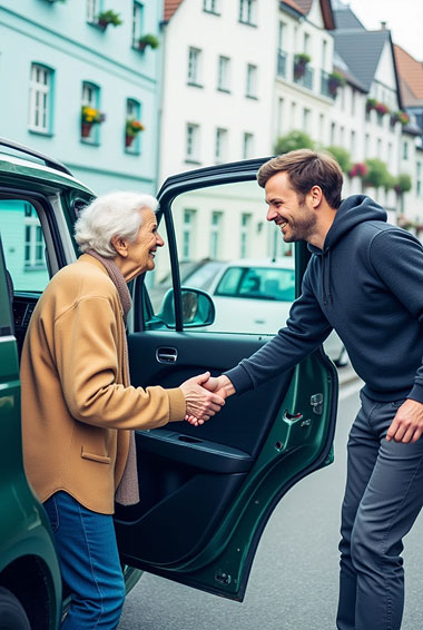 Begleitdienst zum Arzt: Alltagsfee begleitet Seniorin
