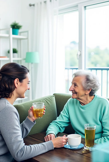 Alltagshilfe Vettweiß unterstützt Seniorin im Haushalt zuhause